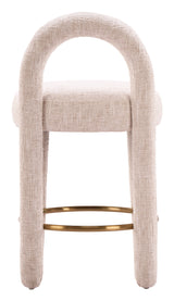 Curco Beige Counter Stool (Set of 2) by Zuomod at Eve Furniture