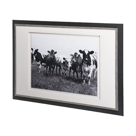 Curiosity by The Vintage Collection a Hand Embellished Textured Framed Art Photo Matted under Glass by Mercana at Eve Furniture