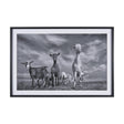 Curious Farm Goats by Novica Stankovic Hand-Embellished Textured Framed Artwork Matted under Glass by Mercana at Eve Furniture