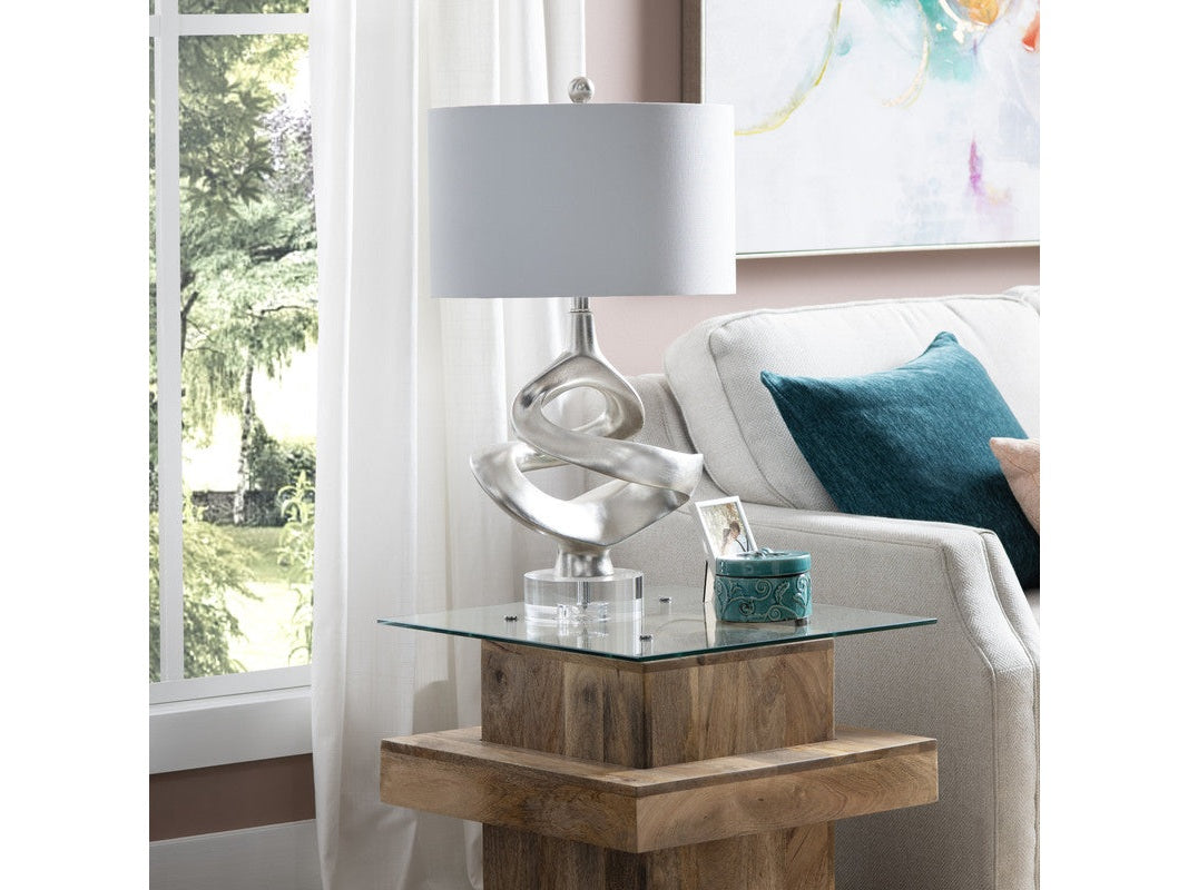 Curran Silver Table Lamp by Crestview at Eve Furniture