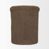 Curtis Brown Fabric Barrelback Half-Moon Base Dining Armchair by Mercana at Eve Furniture