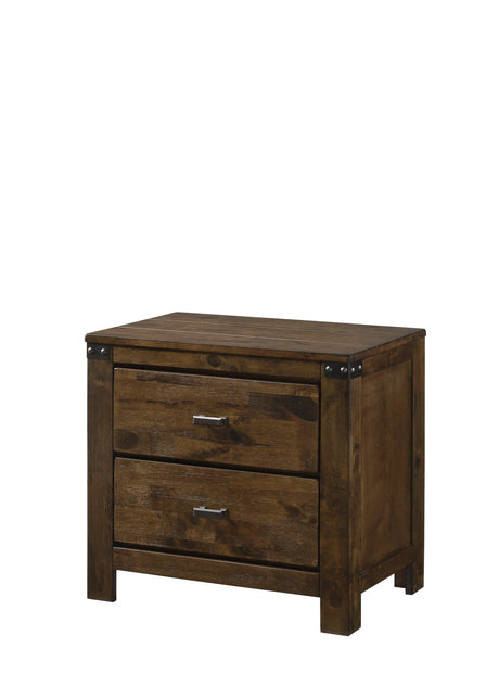 Curtis Brown Nightstand by Crown Mark at Eve Furniture