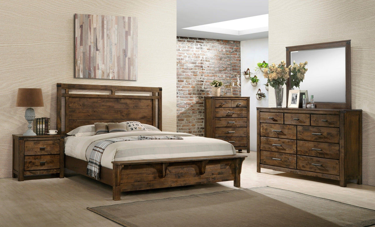 Curtis Brown Panel Bedroom Set by Crown Mark at Eve Furniture