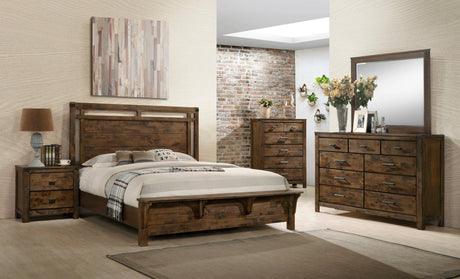 Curtis Brown Panel Bedroom Set by Crown Mark at Eve Furniture