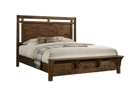 Curtis Brown Queen Panel Bed by Crown Mark at Eve Furniture