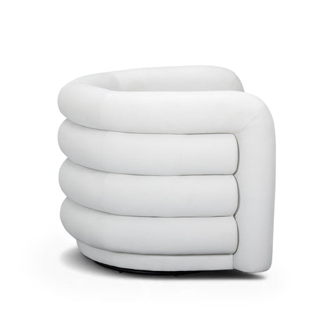 Curves Performance Velvet Swivel Accent Chair by TOV Furniture at Eve Furniture
