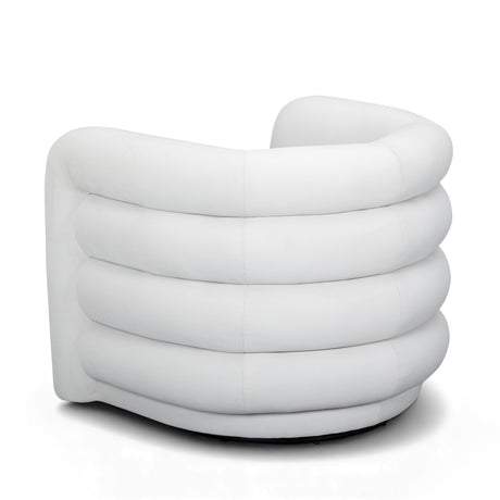Curves Performance Velvet Swivel Accent Chair by TOV Furniture at Eve Furniture
