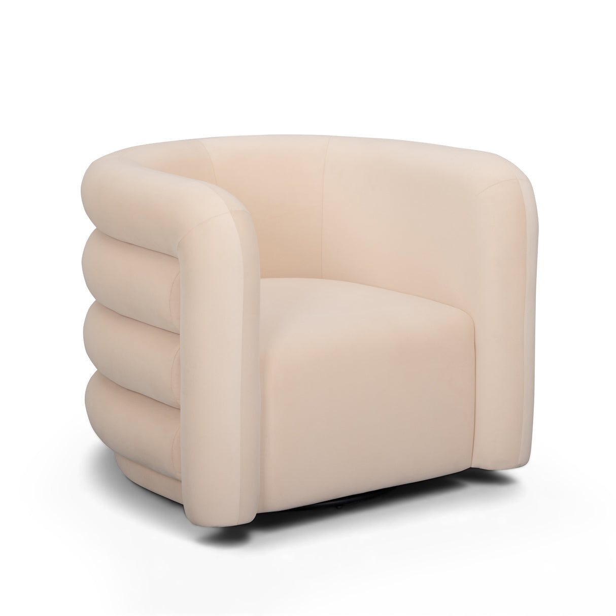 Curves Performance Velvet Swivel Accent Chair by TOV Furniture at Eve Furniture