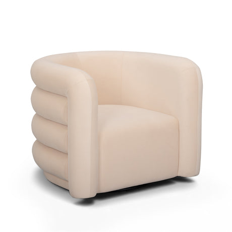 Curves Performance Velvet Swivel Accent Chair by TOV Furniture at Eve Furniture