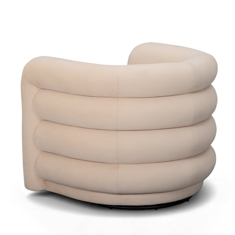 Curves Performance Velvet Swivel Accent Chair by TOV Furniture at Eve Furniture