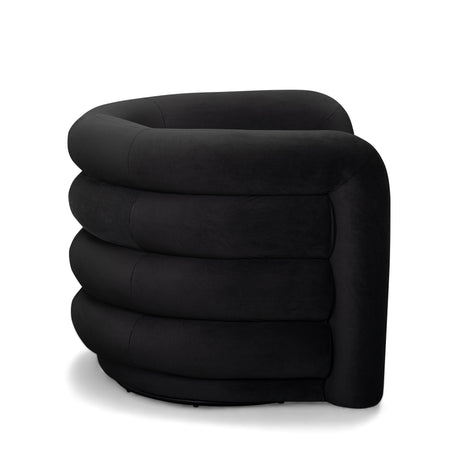 Curves Performance Velvet Swivel Accent Chair by TOV Furniture at Eve Furniture