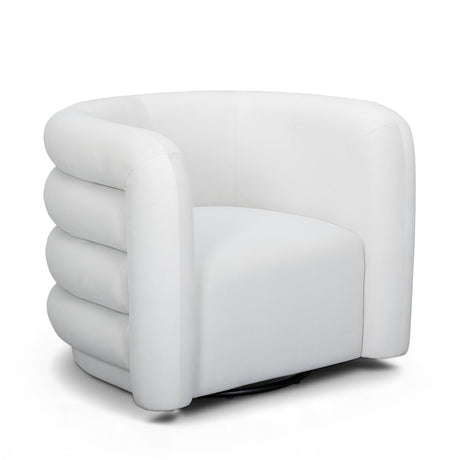Curves Performance Velvet Swivel Accent Chair by TOV Furniture at Eve Furniture