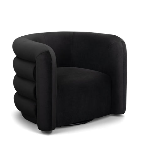 Curves Performance Velvet Swivel Accent Chair by TOV Furniture at Eve Furniture