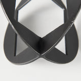 Cusco 6.0 L x 6.0 W x 6.0 H Black Iron Small Gunmetal Geometric Decorative Object by Mercana at Eve Furniture