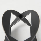 Cusco Black Iron Small Gunmetal Geometric Decorative Object by Mercana at Eve Furniture