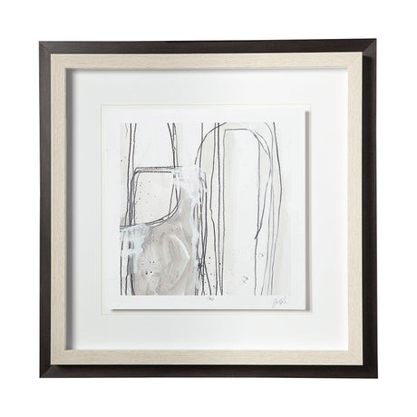 Custom Abstract Logic I by June Vess a Framed Art Print Matted under Glass by Mercana at Eve Furniture
