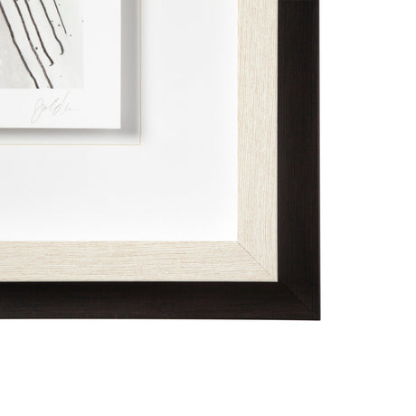 Custom Abstract Logic II by June Vess a Framed Art Print Matted under Glass by Mercana at Eve Furniture