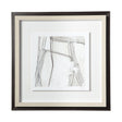 Custom Abstract Logic II by June Vess a Framed Art Print Matted under Glass by Mercana at Eve Furniture