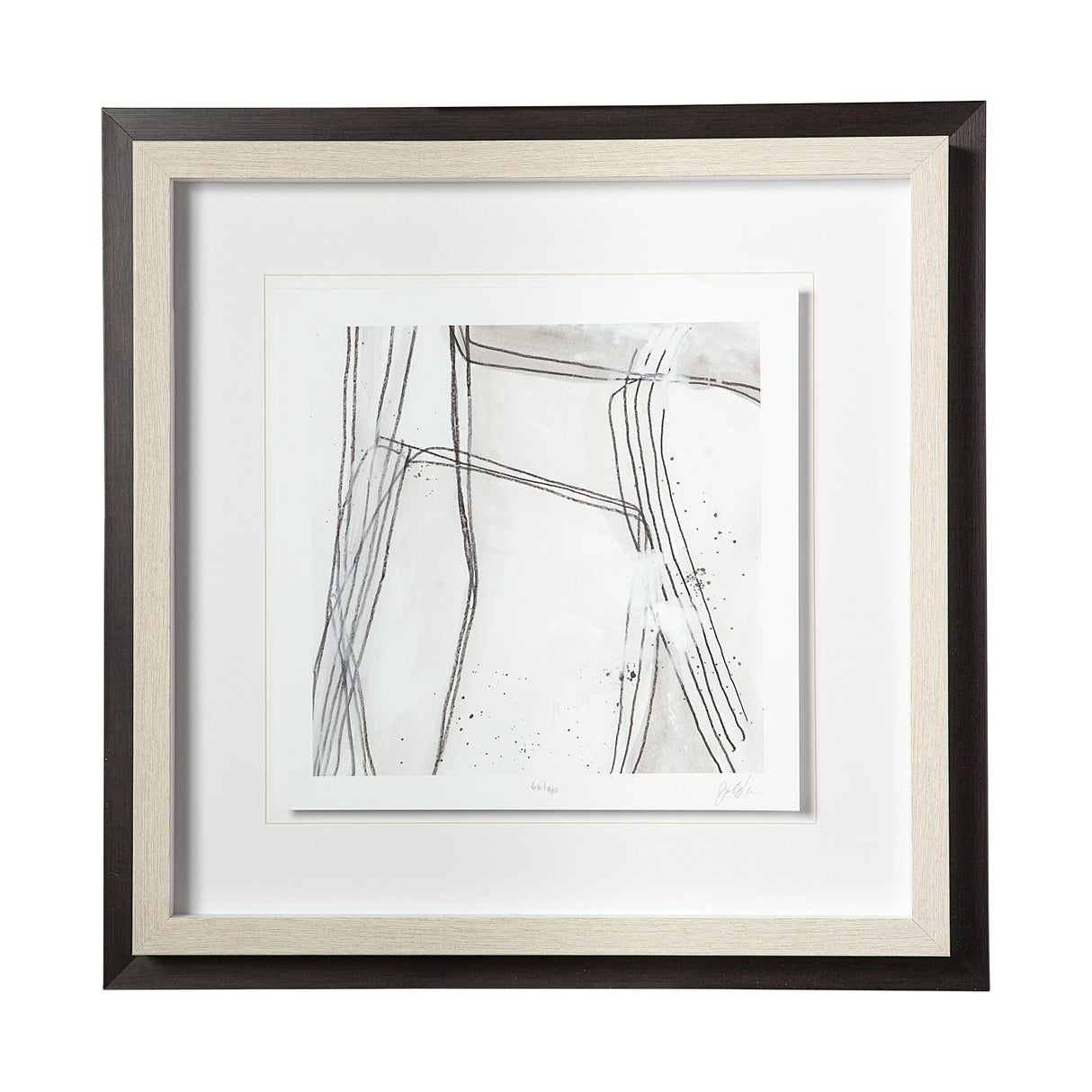 Custom Abstract Logic II by June Vess a Framed Art Print Matted under Glass by Mercana at Eve Furniture