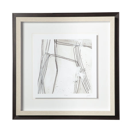 Custom Abstract Logic II by June Vess a Framed Art Print Matted under Glass by Mercana at Eve Furniture