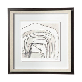 Custom Abstract Logic III by June Vess a Framed Art Print Matted under Glass by Mercana at Eve Furniture