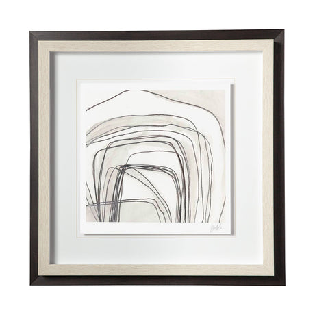 Custom Abstract Logic III by June Vess a Framed Art Print Matted under Glass by Mercana at Eve Furniture