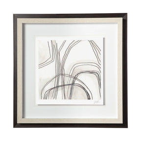 Custom Abstract Logic IV by June Vess a Framed Art Print Matted under Glass by Mercana at Eve Furniture