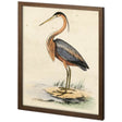 Custom Antique Heron II by Ferdos Maleki a Hand Embellished Textured Framed Decograph Art Print by Mercana at Eve Furniture