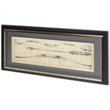 Custom Arrow Schematic II (MC) by Ethan Harper Hand Embellished Framed Art Print Matted under Glass by Mercana at Eve Furniture