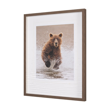 Custom Bears at Play II (MC) by PH Burchett Hand Embellished Framed Photo Art Print Matted under Gla by Mercana at Eve Furniture