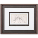 Custom Dinosaur Study III (MC) by Harper, Ethan a Framed Art Print Matted under Glass by Mercana at Eve Furniture