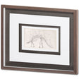 Custom Dinosaur Study III (MC) by Harper, Ethan a Framed Art Print Matted under Glass by Mercana at Eve Furniture
