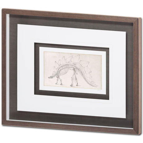 Custom Dinosaur Study III (MC) by Harper, Ethan a Framed Art Print Matted under Glass by Mercana at Eve Furniture