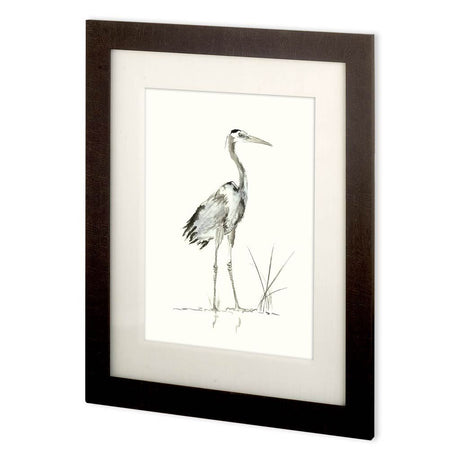 Custom Evening Watch I (MC) by Nan Rae Hand Embellished Textured Framed Art Print Matted under Glass by Mercana at Eve Furniture
