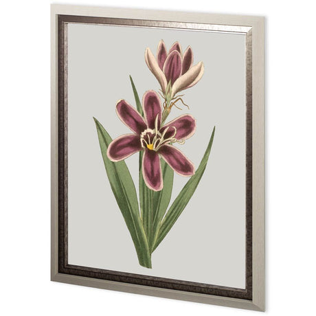Custom Floral Gems III by Ferdos Maleki Hand Embellished Textured Framed Art Print Matted under Glas by Mercana at Eve Furniture