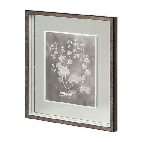 Custom Herbarium Study I by Vision Studio Hand Embellished Framed Art Print Matted under Glass by Mercana at Eve Furniture