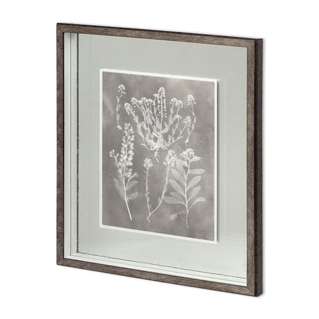 Custom Herbarium Study III by Vision Studio Hand Embellished Framed Art Print Matted under Glass by Mercana at Eve Furniture