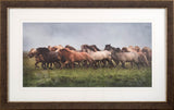 Custom Icelandic Horses XIII (MC) by PH Burchett Hand Embellished Framed Photo Art Print Matted unde by Mercana at Eve Furniture