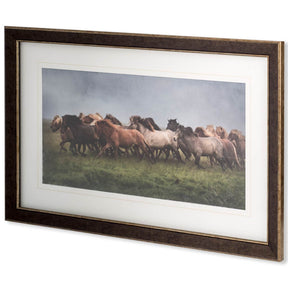 Custom Icelandic Horses XIII (MC) by PH Burchett Hand Embellished Framed Photo Art Print Matted unde by Mercana at Eve Furniture