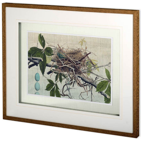 Custom Nesting I (MC) by John Butler a Hand Embellished Textured Framed Art Print Matted under Glass by Mercana at Eve Furniture