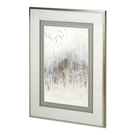 Custom Neutral Wave II by Jennifer Goldberger a Hand Embellished Textured Framed Art Print by Mercana at Eve Furniture