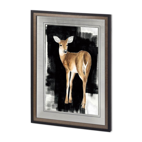Custom Nocturnal I by Grace Popp a Hand Embellished Textured Framed Art Print Matted under Glass by Mercana at Eve Furniture