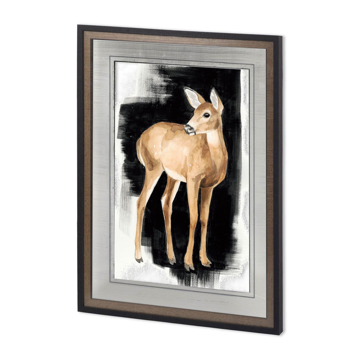 Custom Nocturnal II by Grace Popp a Hand Embellished Textured Framed Art Print Matted under Glass by Mercana at Eve Furniture