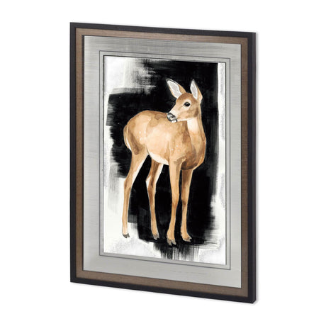 Custom Nocturnal II by Grace Popp a Hand Embellished Textured Framed Art Print Matted under Glass by Mercana at Eve Furniture