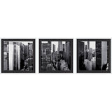 Custom Panorama of NYC VII (MC) (Set of 3) by Jeff Pica Hand Embelished Framed Photo Art Print Matte by Mercana at Eve Furniture