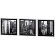 Custom Panorama of NYC VII (MC) (Set of 3) by Jeff Pica Hand Embelished Framed Photo Art Print Matte by Mercana at Eve Furniture