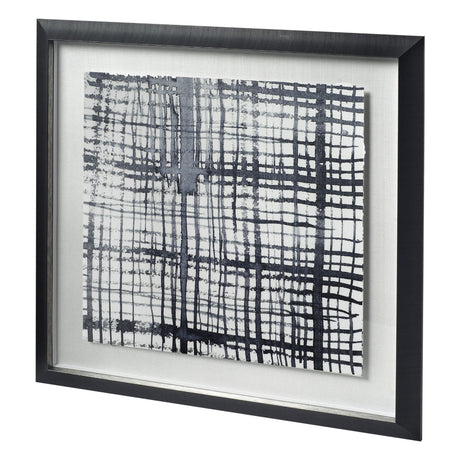 Custom Stylus I by Chariklia Zarris a Hand Embellished Textured Framed Art Print Matted under Glass by Mercana at Eve Furniture