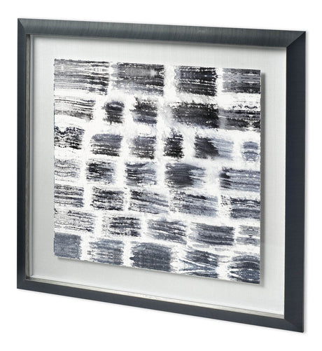 Custom Stylus V by Chariklia Zarris a Hand Embellished Textured Framed Art Print Matted under Glass by Mercana at Eve Furniture