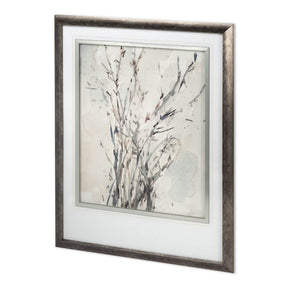 Custom Watercolor Branches I by Samuel Dixon Hand Embellished Framed Art Print Matted under Glass by Mercana at Eve Furniture