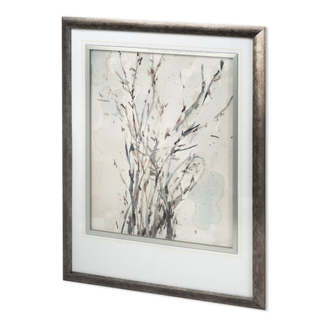 Custom Watercolor Branches I by Samuel Dixon Hand Embellished Framed Art Print Matted under Glass by Mercana at Eve Furniture